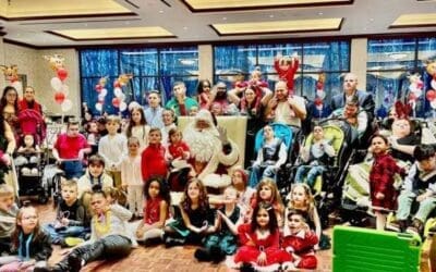 Children who benefit from ECHO’s kindness party with Santa at sixth annual grant recipient dinner